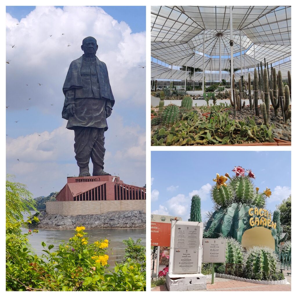 Cactus garden, statue of unity