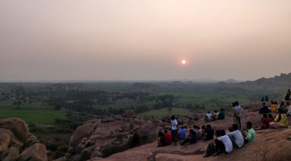 Hampi, sunset