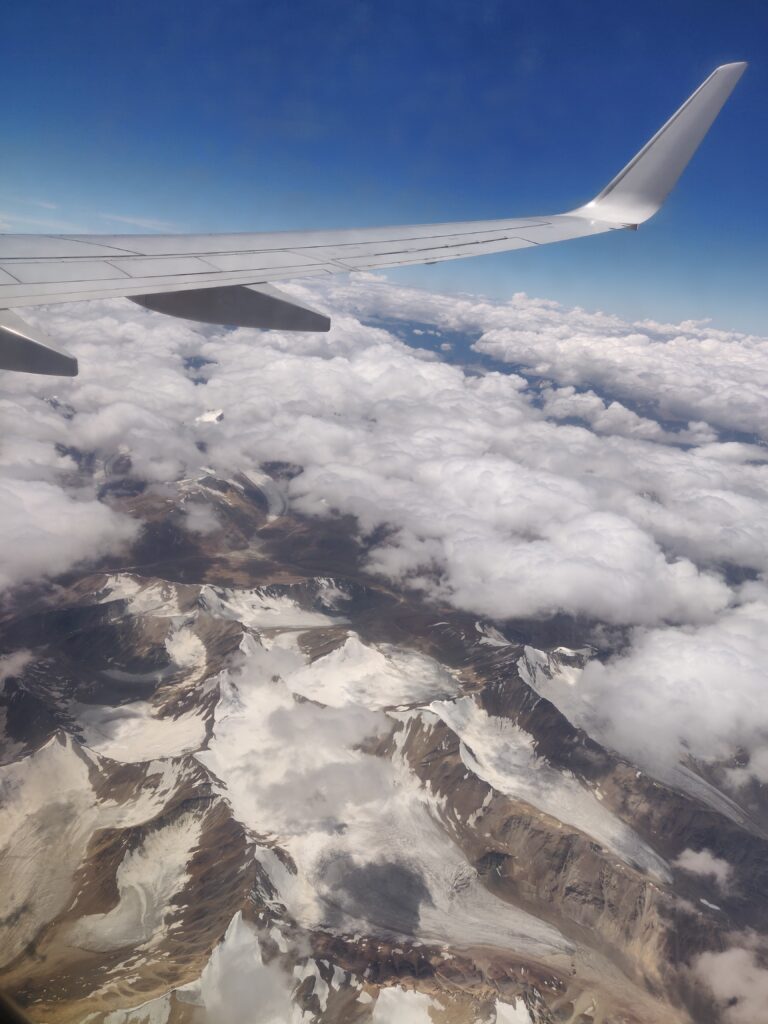 Leh -Delhi flight, on the way to Ladkah